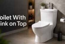 Toilet With Sink on Top