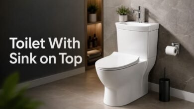 Toilet With Sink on Top