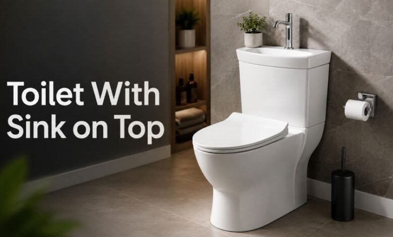 Toilet With Sink on Top